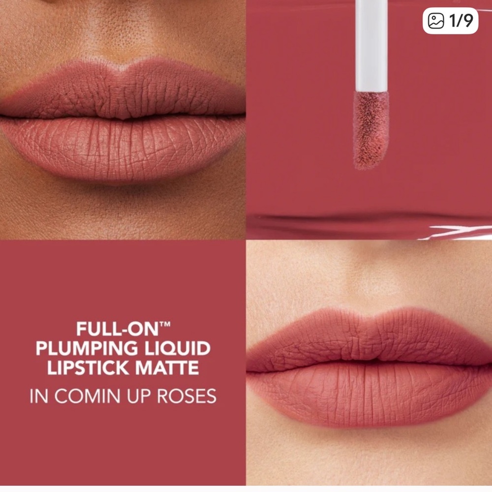 New! Buxom Comin’ Up Roses Full-On Plumping Liquid Lipstick Matte- Longwear
